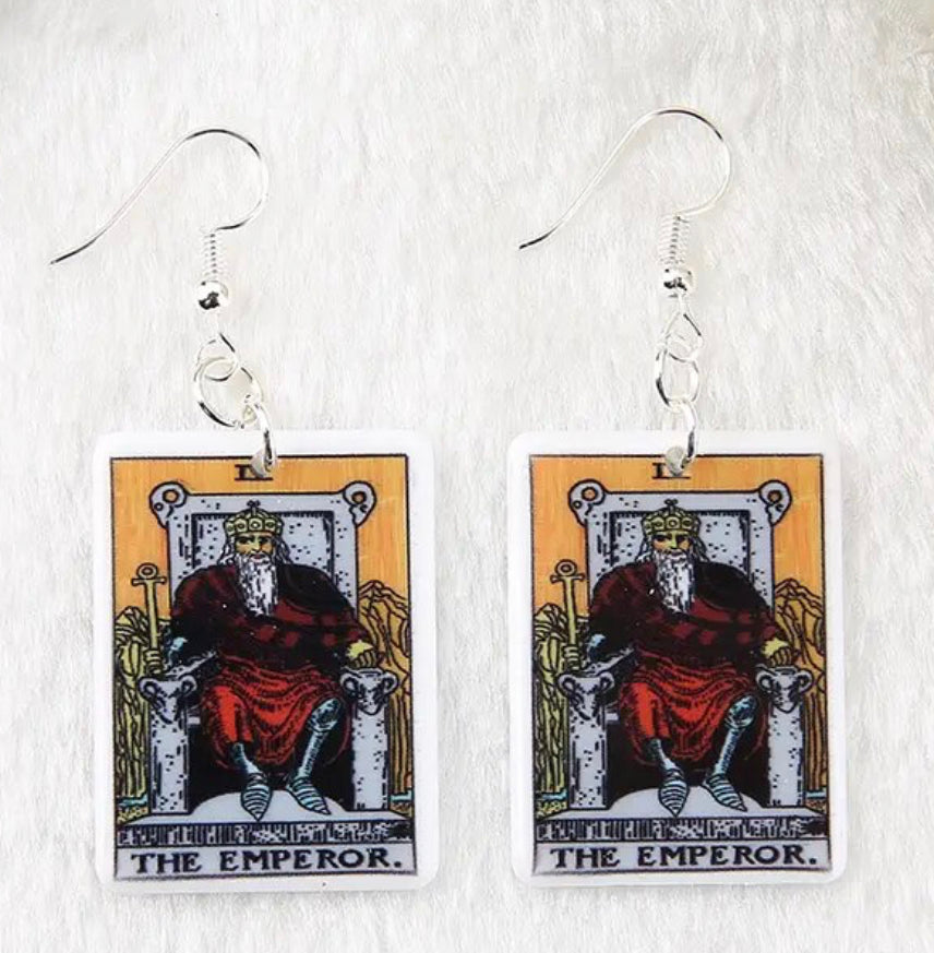 tarot card earrings