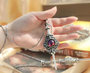 blood capsule witch pendant necklace