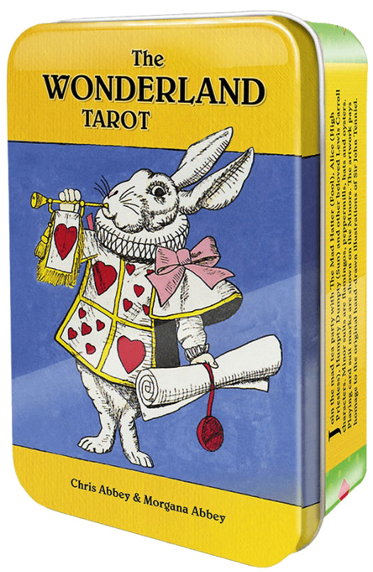 wonderland tarot in a tin