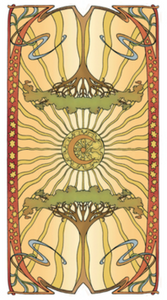 golden art nouveau tarot deck